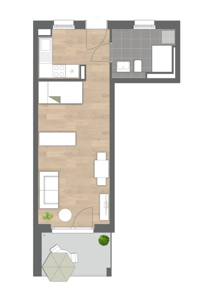 Grundriss Wohnung 3206