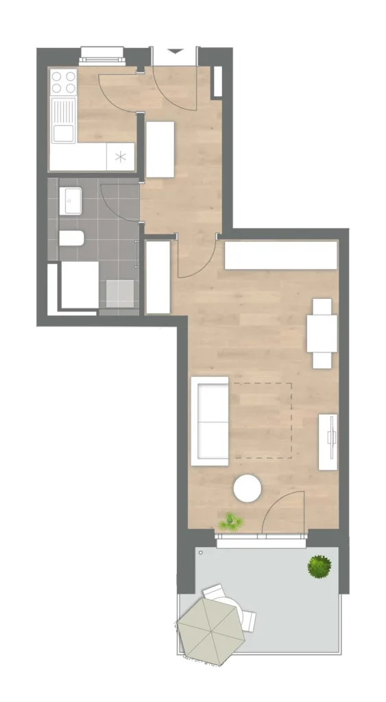 Grundriss Wohnung 3212