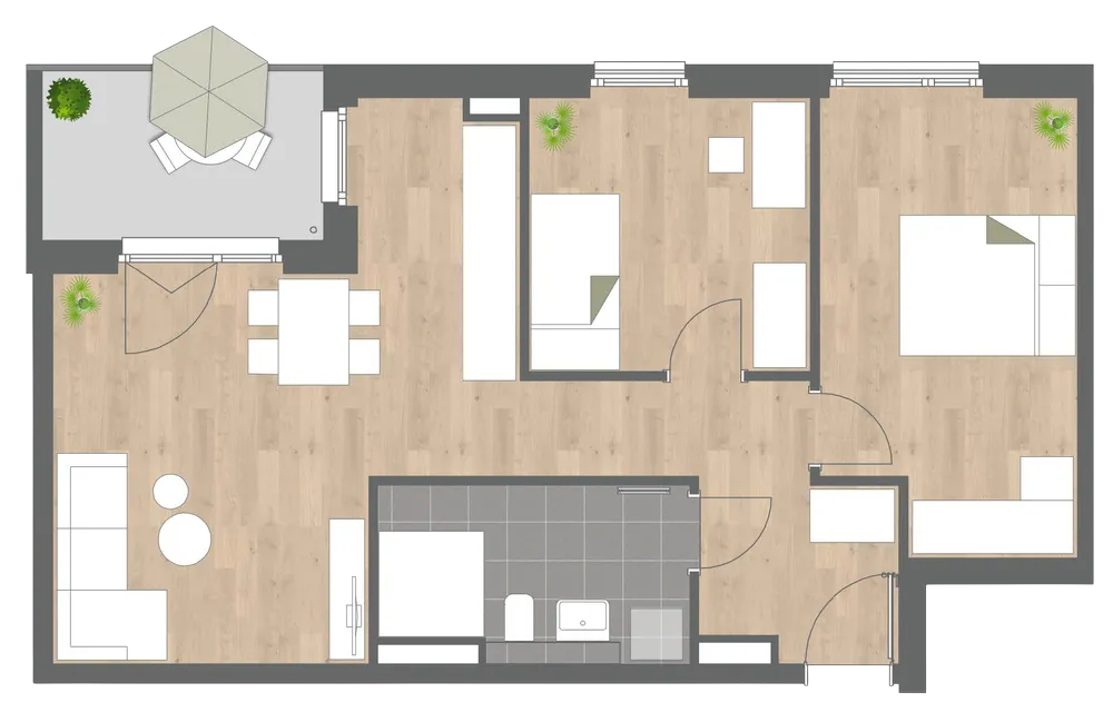 Grundriss Wohnung 3625